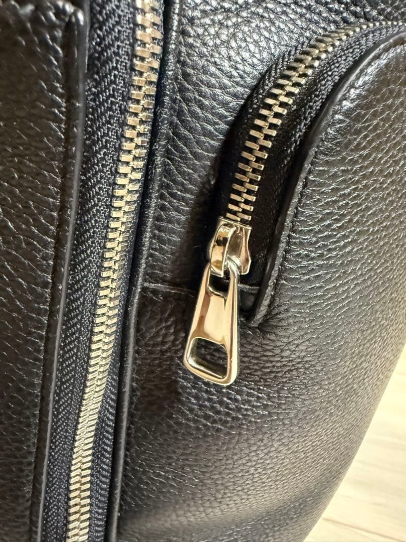 Bally CORNEL.O Leather Backpack Black 30cm 39cm 13cm From Japan