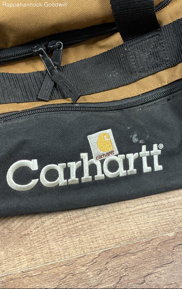 Carhartt Brown Black A194 Canvas Duffle Work Bag Travel Large