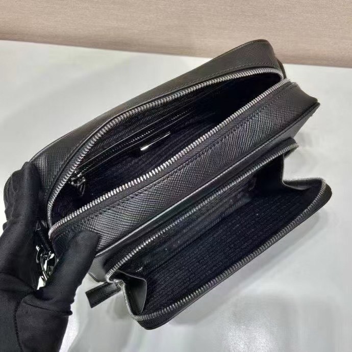 Prada Men’s Crossbody Bag – Luxurious Saffiano Leather, Stylish & Functional