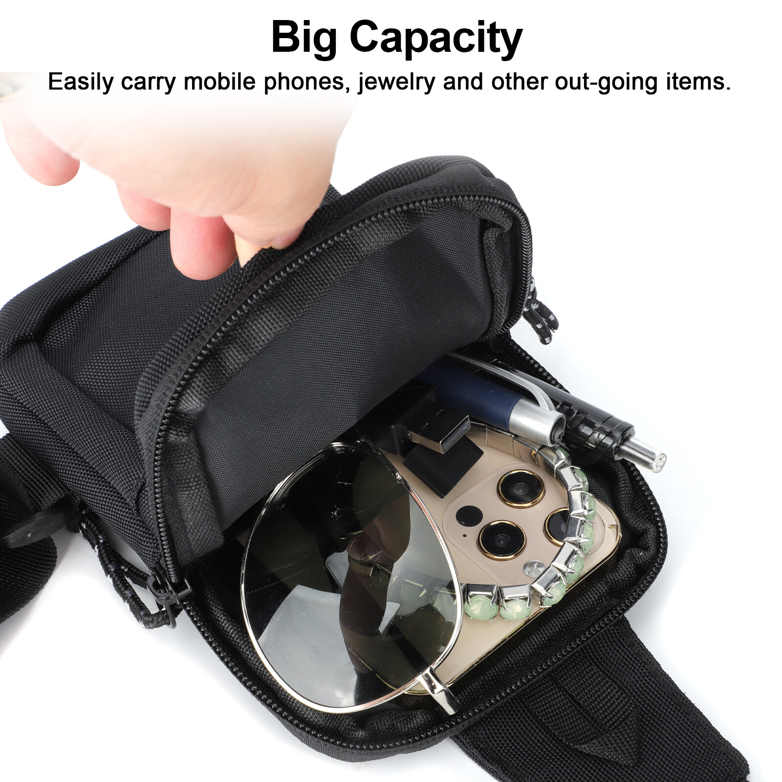 Men’s Shoulder Bag Oxford Cloth Chest Pack Sling Crossbody Casual Backpack