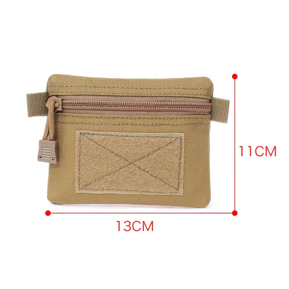Tactical EDC Molle Pouch Wallet Small Utility Keychain Travel Zipper Waist Bag