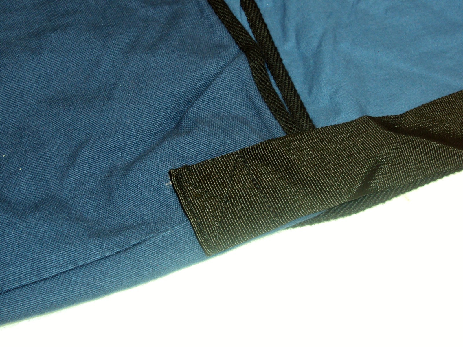 Messenger Bag ~ 100% Cotton, Navy Blue & Black ~ Great Republic GR815