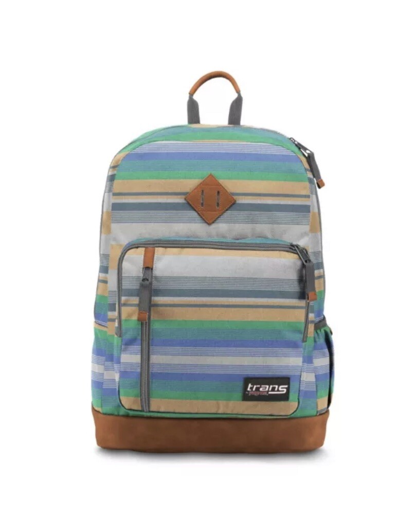 Trans by JanSport 18″ Dakoda Backpack – Variegated Gray Blue Green, Unisex