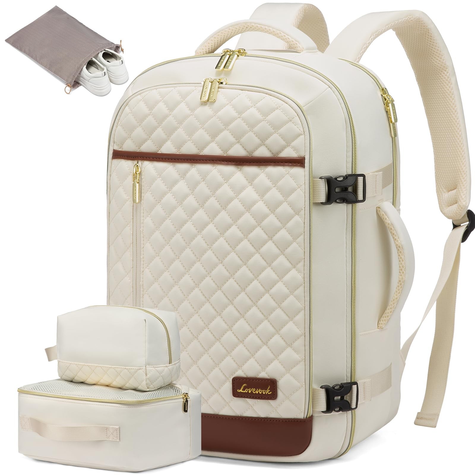 LOVEVOOK Travel Backpack for Women, Carry on Backpack for Airplanes,TSA Personal