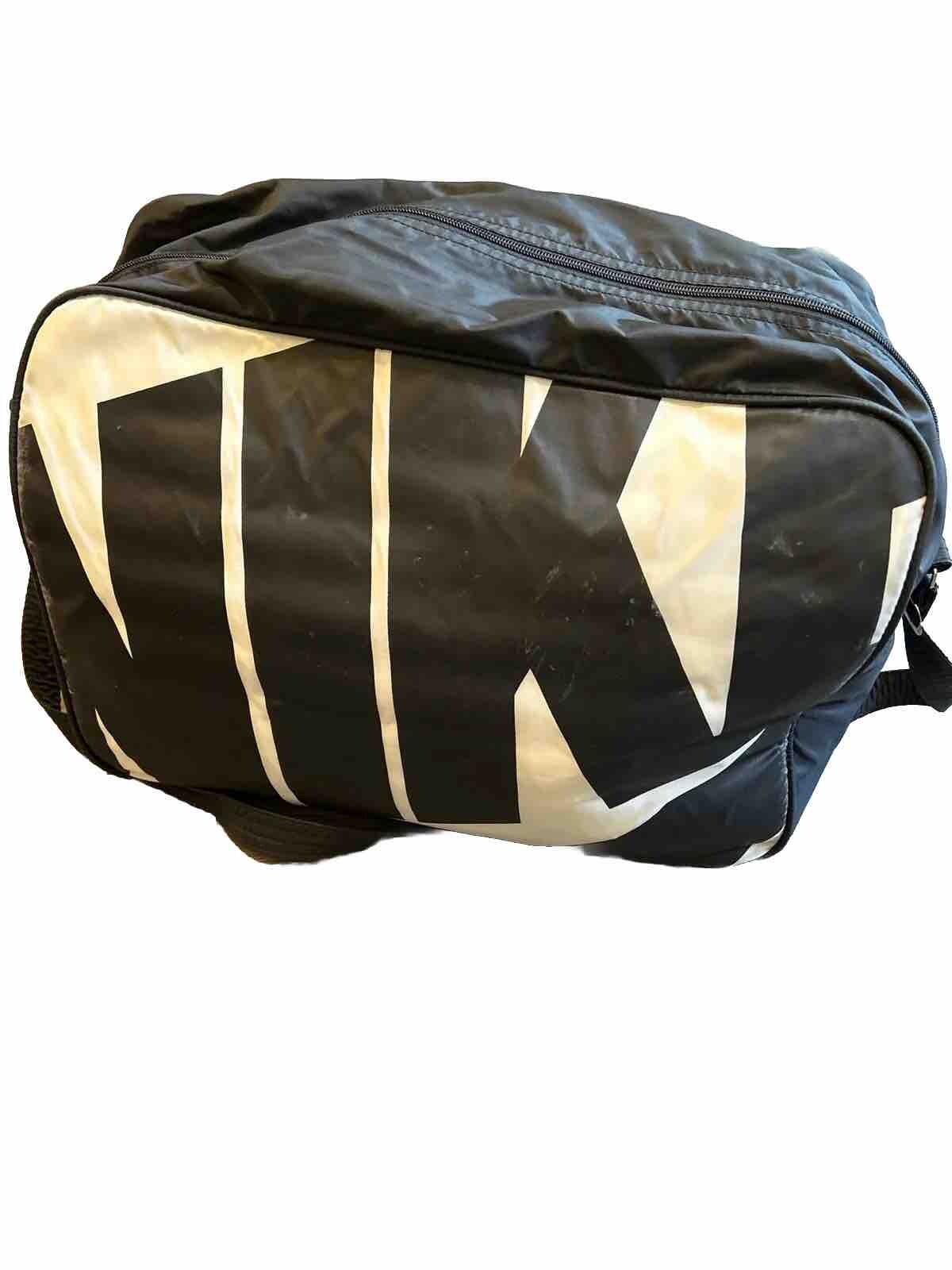 VTG 1980’s Nike Duffle Bag Big Logo Black/White RARE! blue tag Taiwan 1986 OG