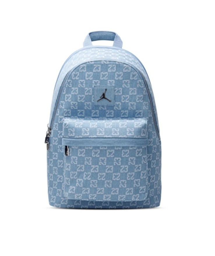 Nike Jordan Denim Blue MA9059-571 Monogram Adult Unisex Backpack Carry-on 20.8L