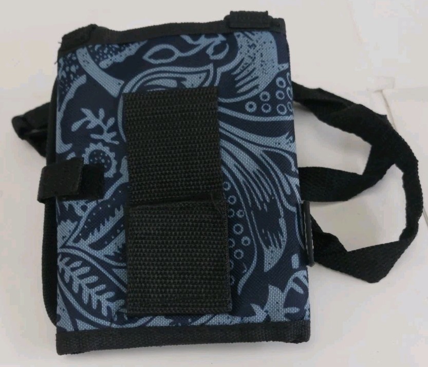 AARP Crossbody Bag Adjustable Multi-Compartment Travel Black Shoulder Pouch EUC
