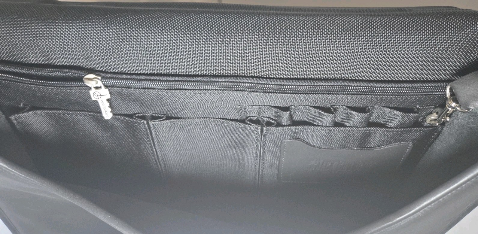 Jack Georges Black Leather Briefcase Laptop Bag – United Brotherhood Carpenters