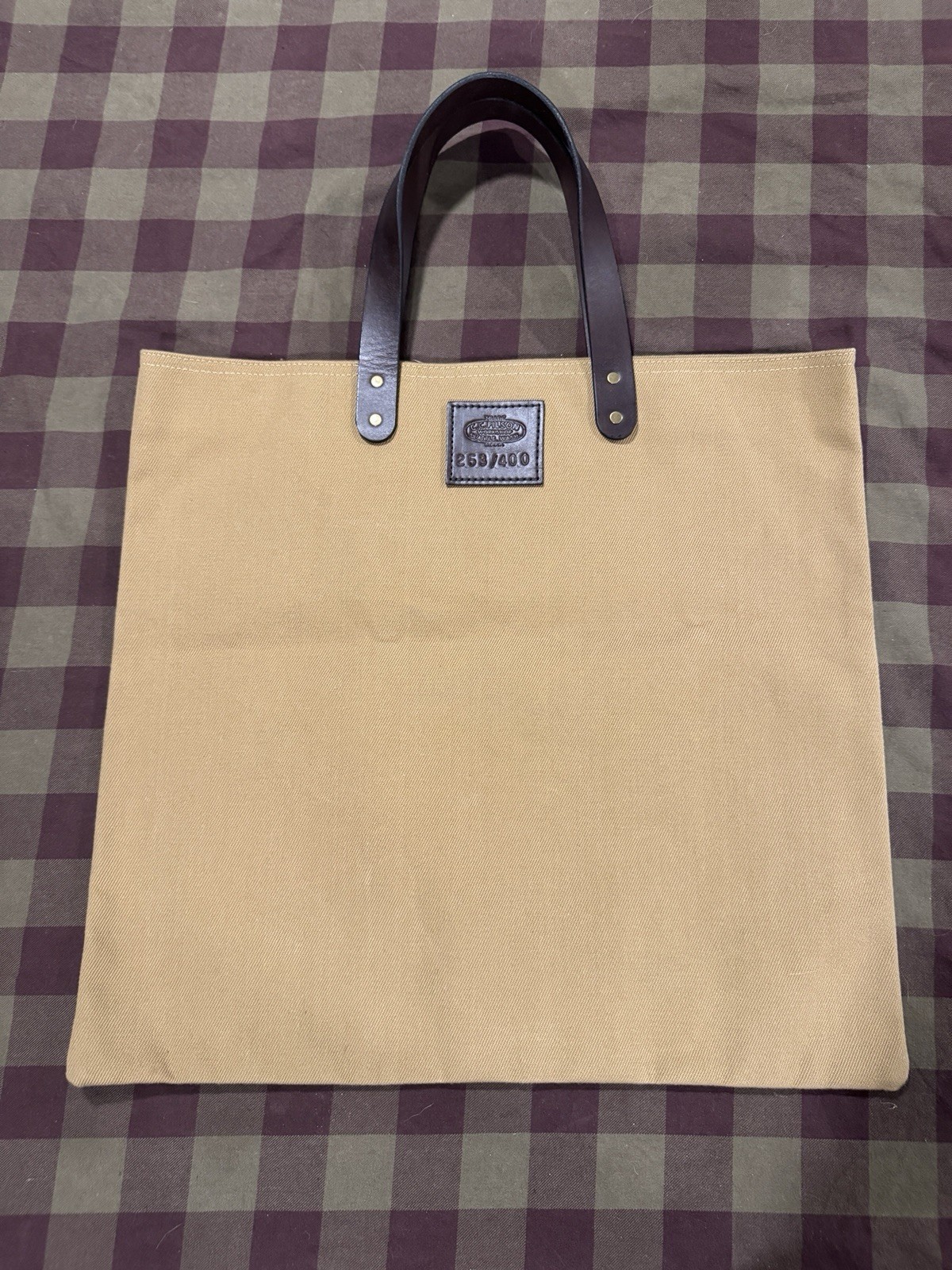 Filson Workshop Tote – Made in USA – Numbered – Rugged Twill