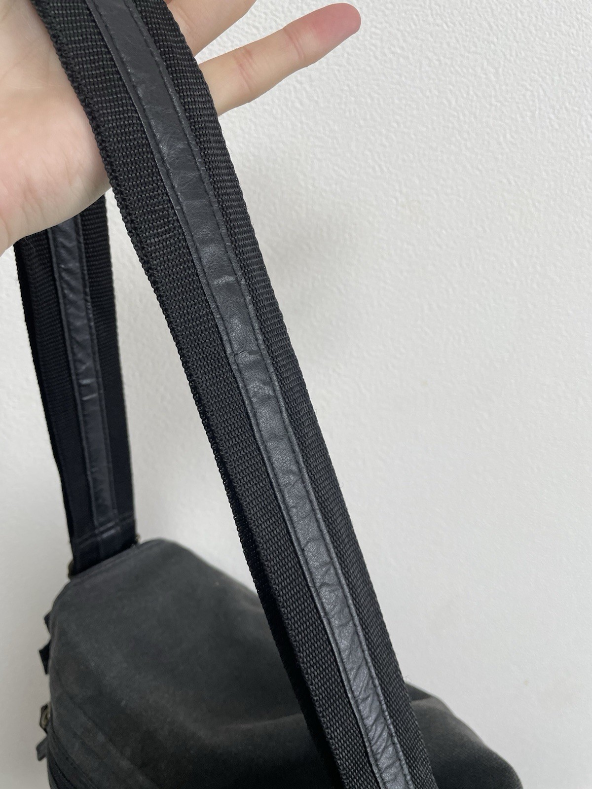Chrome Cross Messenger Shoulder Bag Satchel Grey Japan Punk Biker Gothic Y2K 00s
