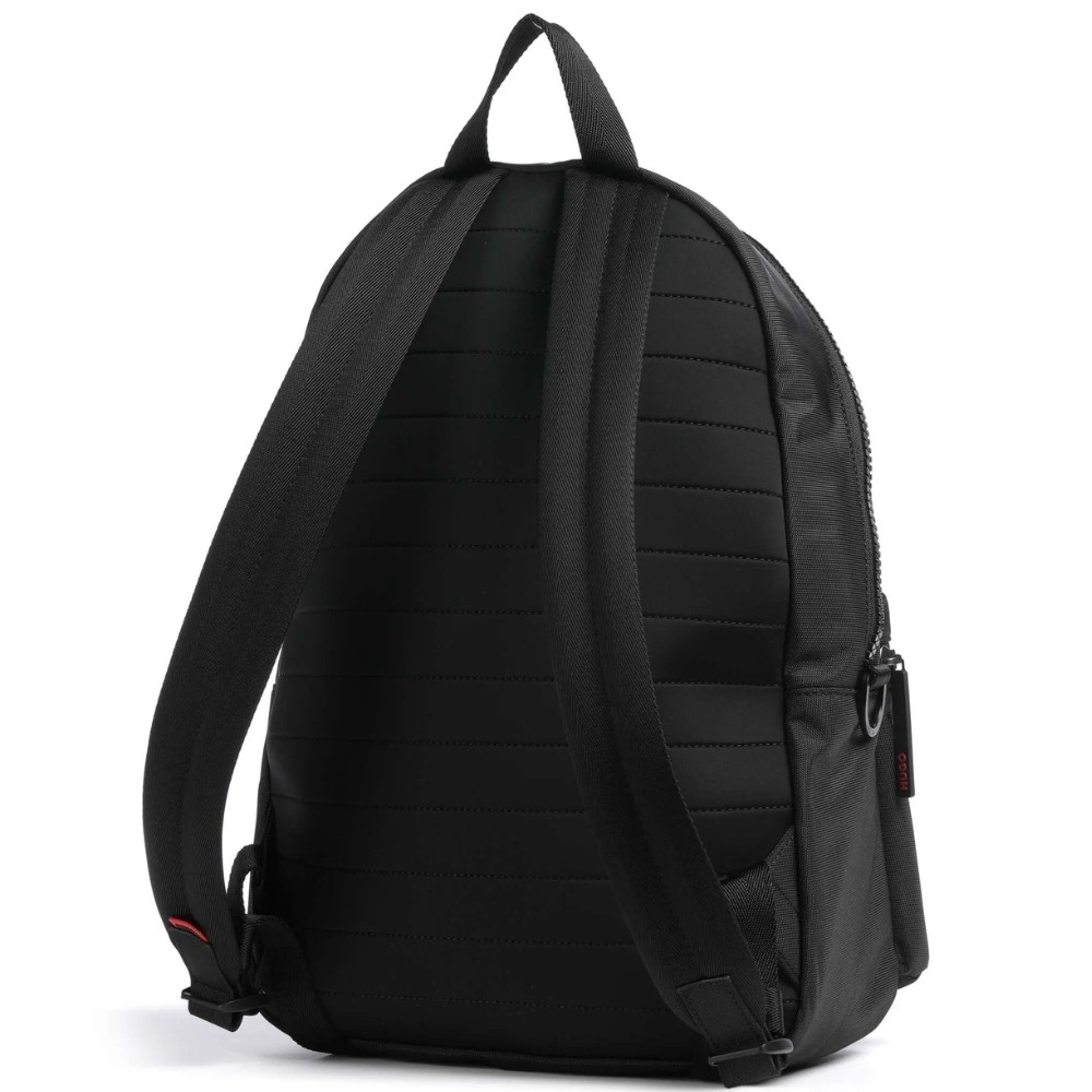 Hugo Mens Black Ethon 3.0 Adjustable Padded Strap Recycled Nylon Backpack New