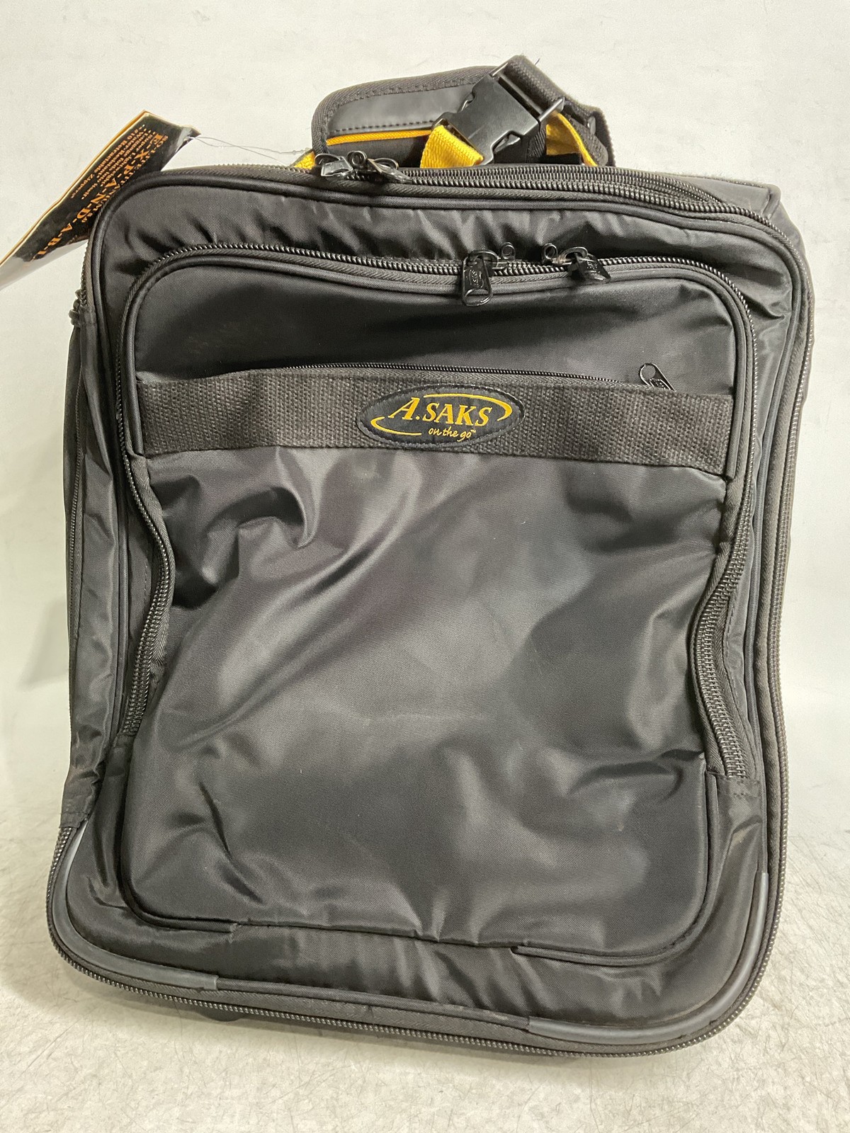 A.Saks 17″ Expandable Upright Under-the-Seat Carry-on Black One Size U4