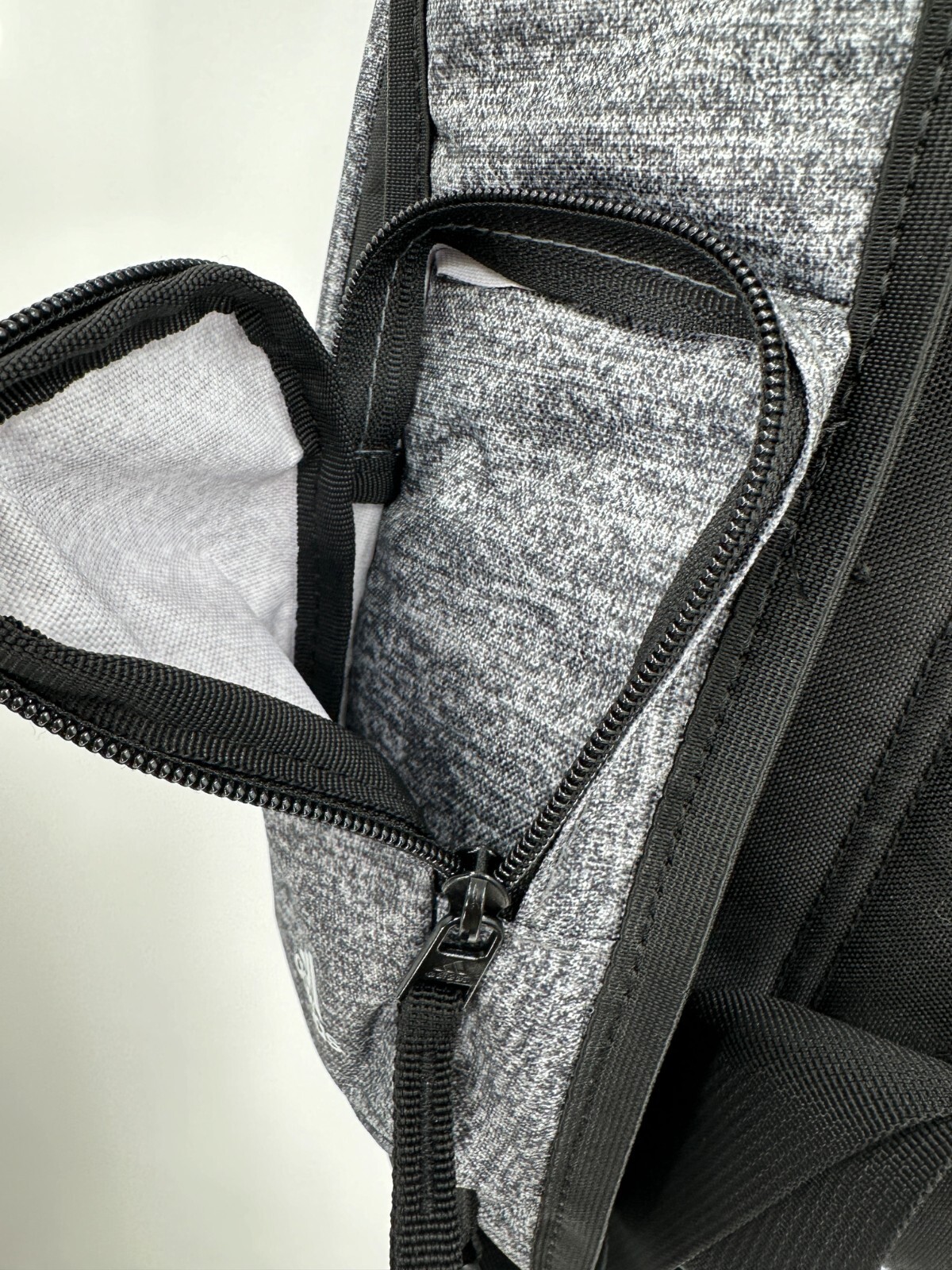 adidas Prime Sling Backpack Heather Gray Large School Bag Fits Laptop/Tablet Boy