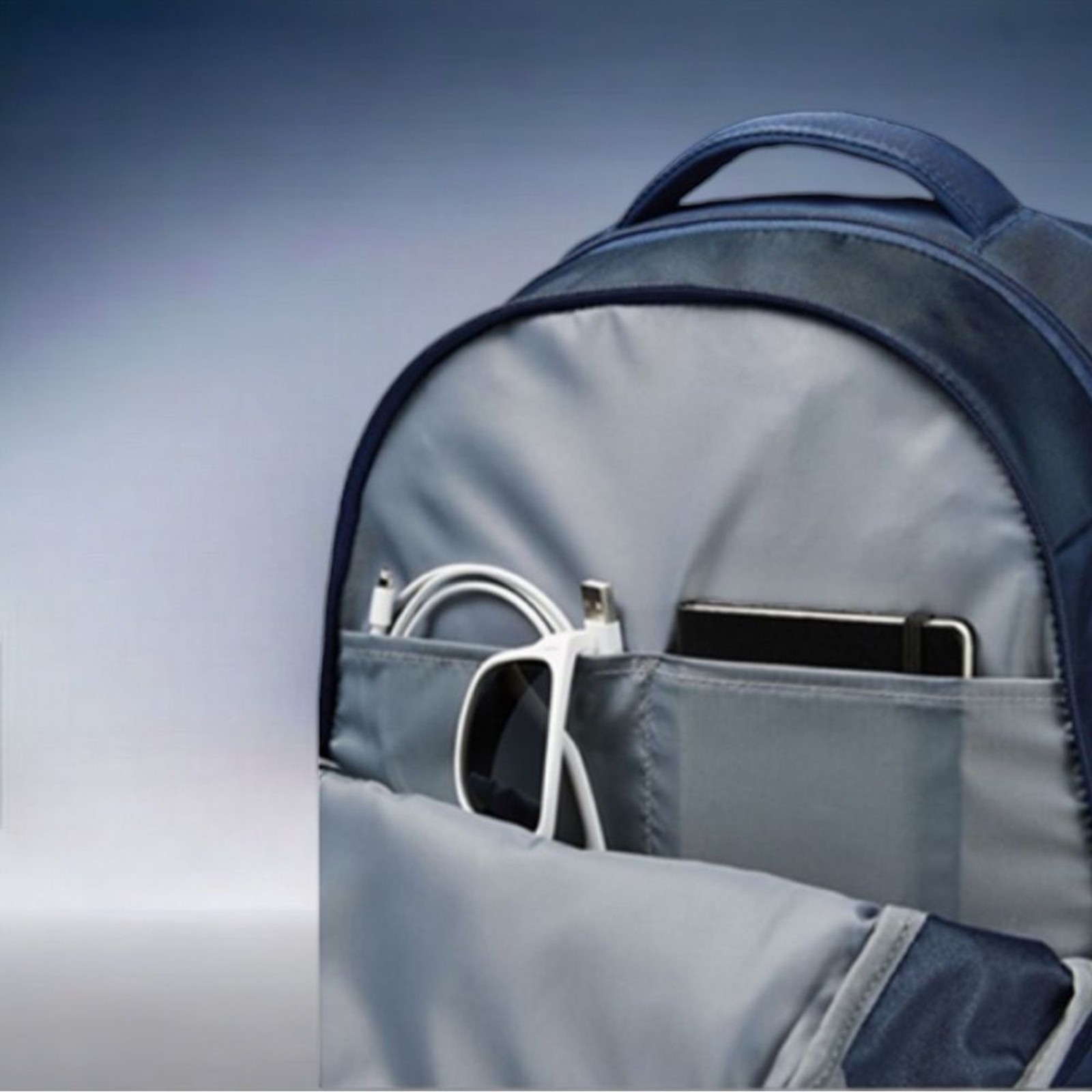 UNDER ARMOUR Storm Hustle 4.0 Backpack Navy Blue School Travel Laptop Tennis Bag