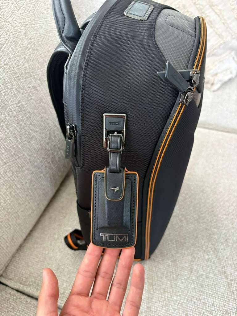 TUMI x McLaren Velocity Backpack Black Papaya | Brand New w/ Tags