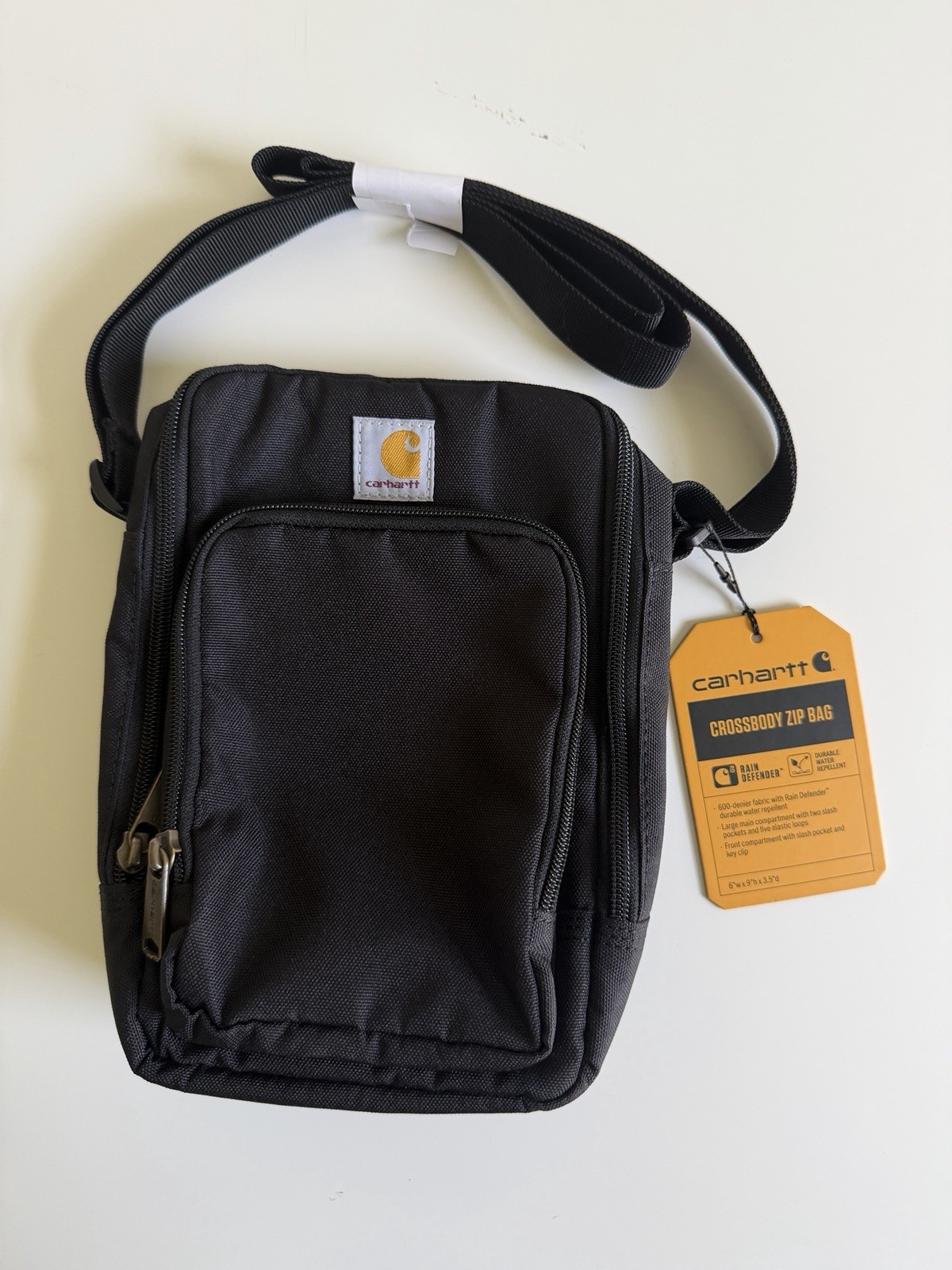 Carhartt Crossbody Zip Bag Multiple Pockets Adjustable Strap