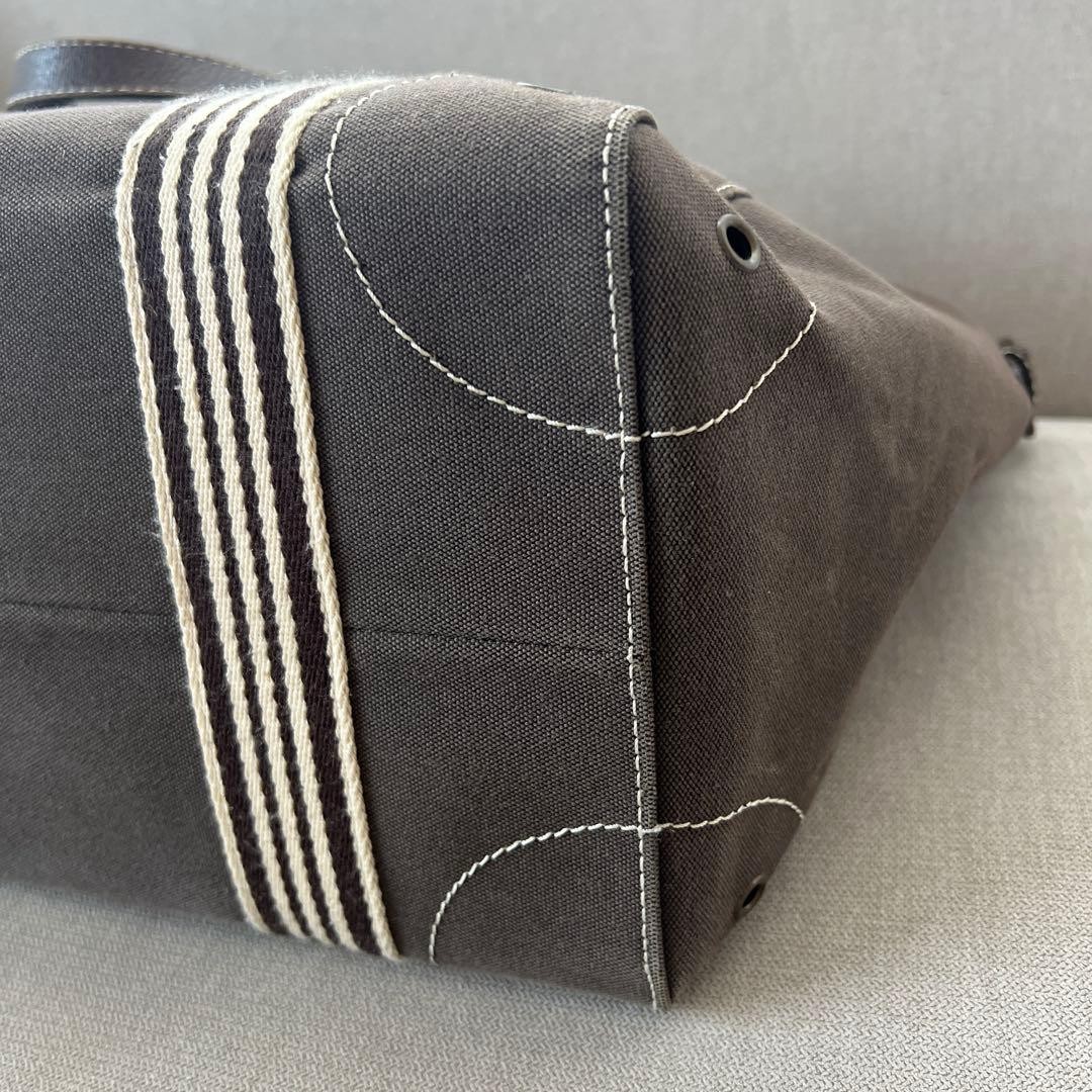 Authentic Burberry Blue Label Canvas & Leather Tote Bag 36cm x 32cm x 18cm Dark