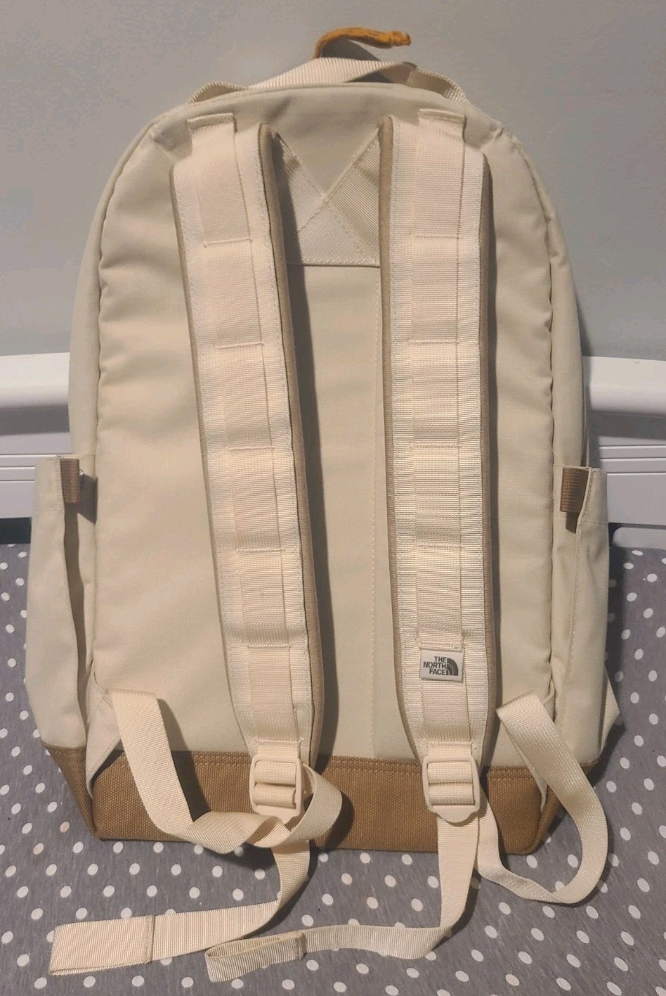 North Face Daypack Backpack Beige/White/ Brown New w/o tags, laptop separator