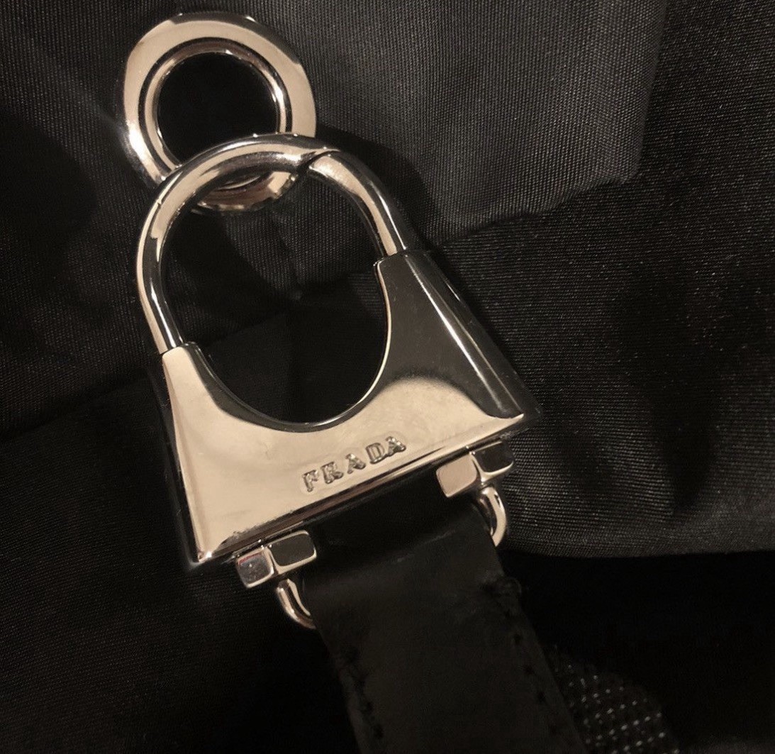 Prada 018 Collection Men’s Backpack with Side handles for duffle Bag
