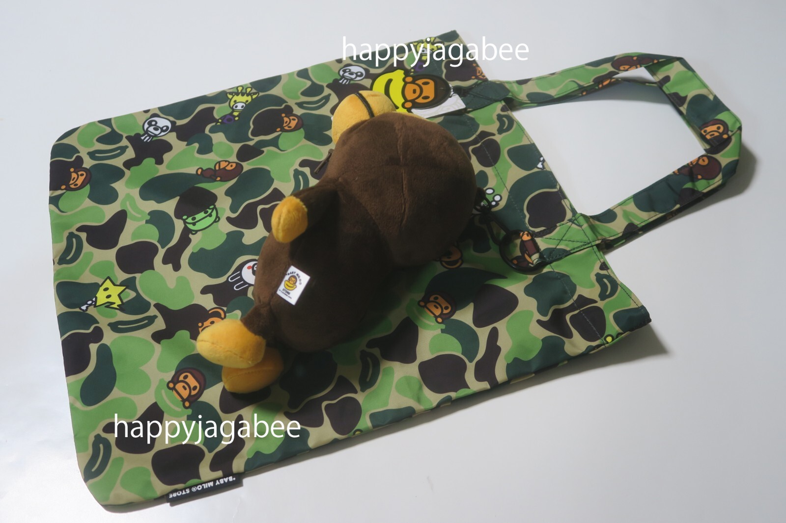 *A BATHNIG APE BABY MILO STORE BABY MILO PLUSH DOLL RECYCLE TOTE BAG AM20189335