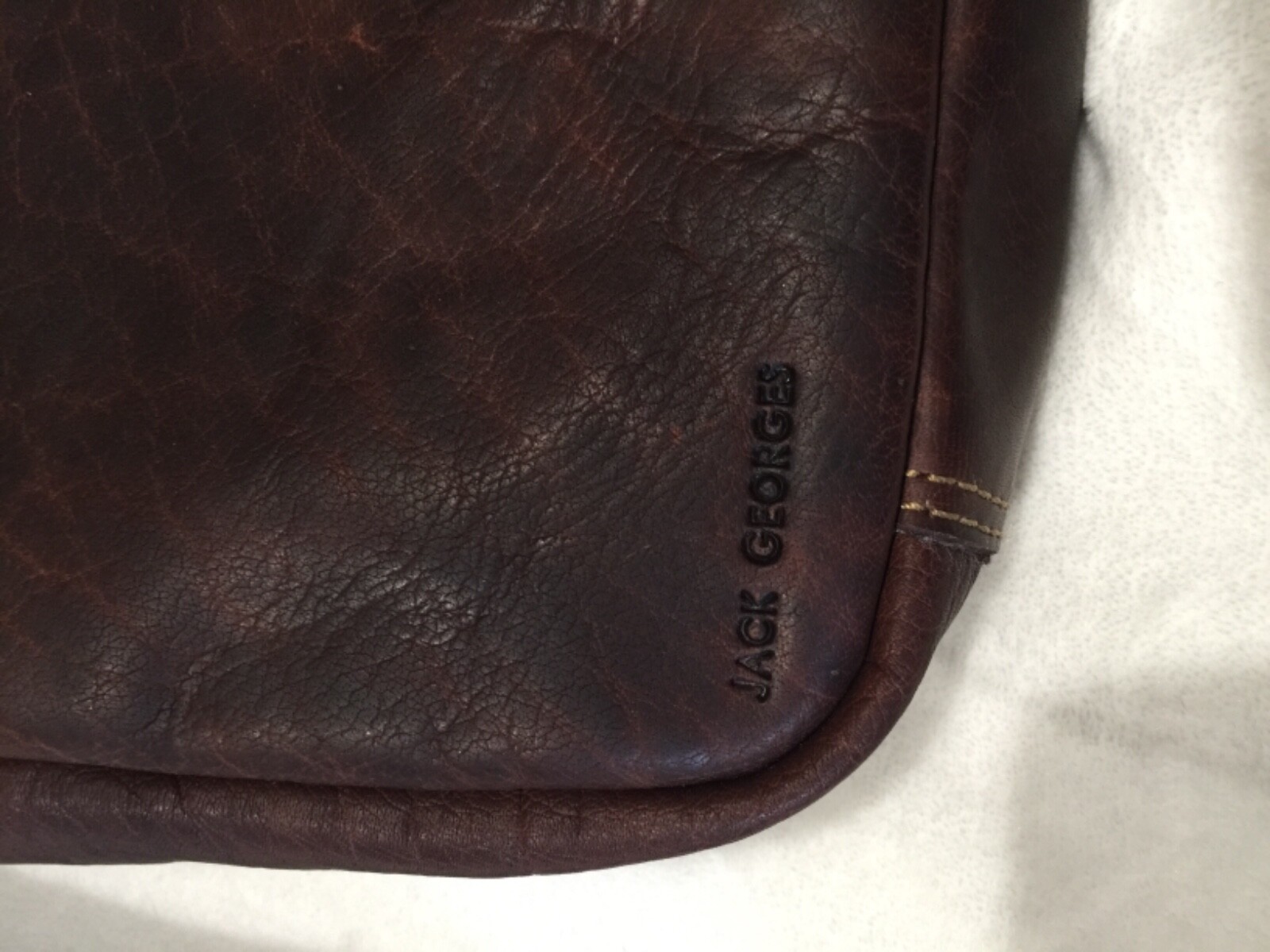 Jack Georges Voyager Collection Full Size Crossbody 7206 brown