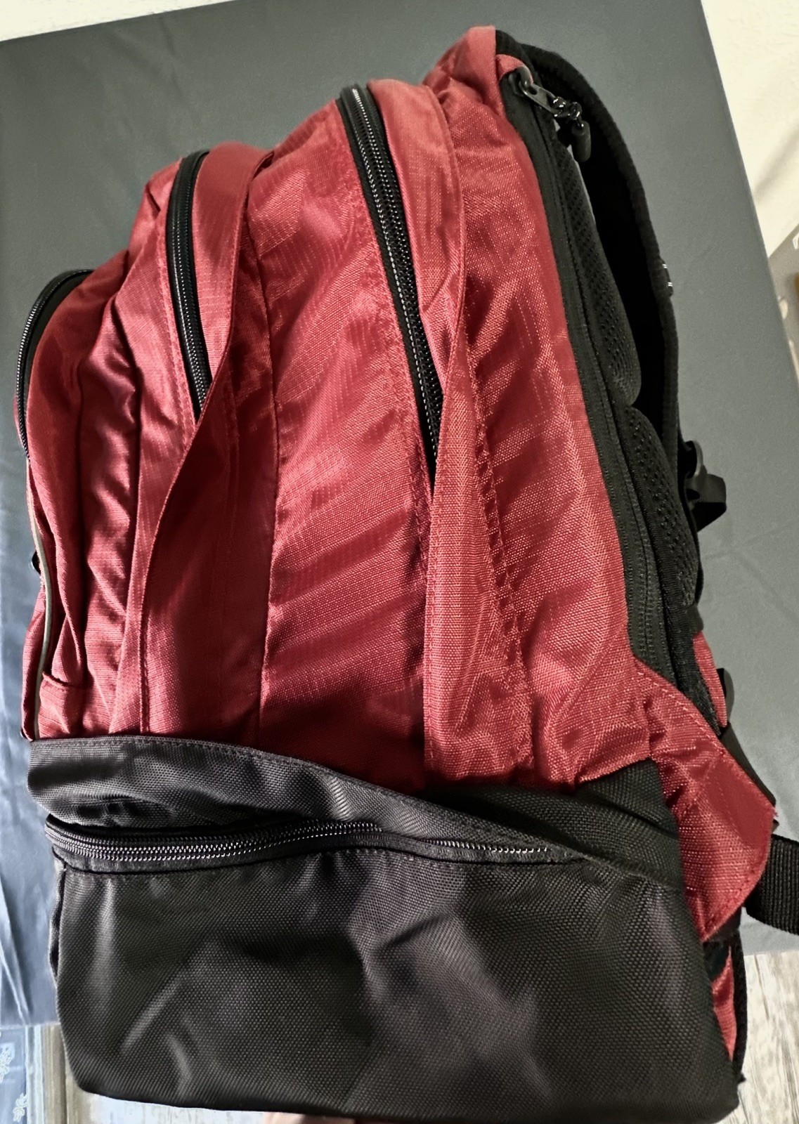 L.L. Bean Outdoors Hiking Backpack Black Red Unisex Classic Adventure Basic