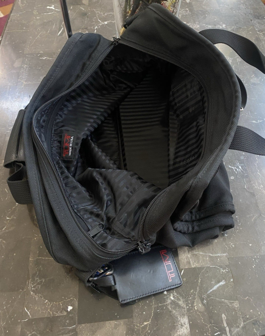 TUMI Organizer Black Ballistic Nylon Business Laptop Briefcase 26114DH EUC! $650