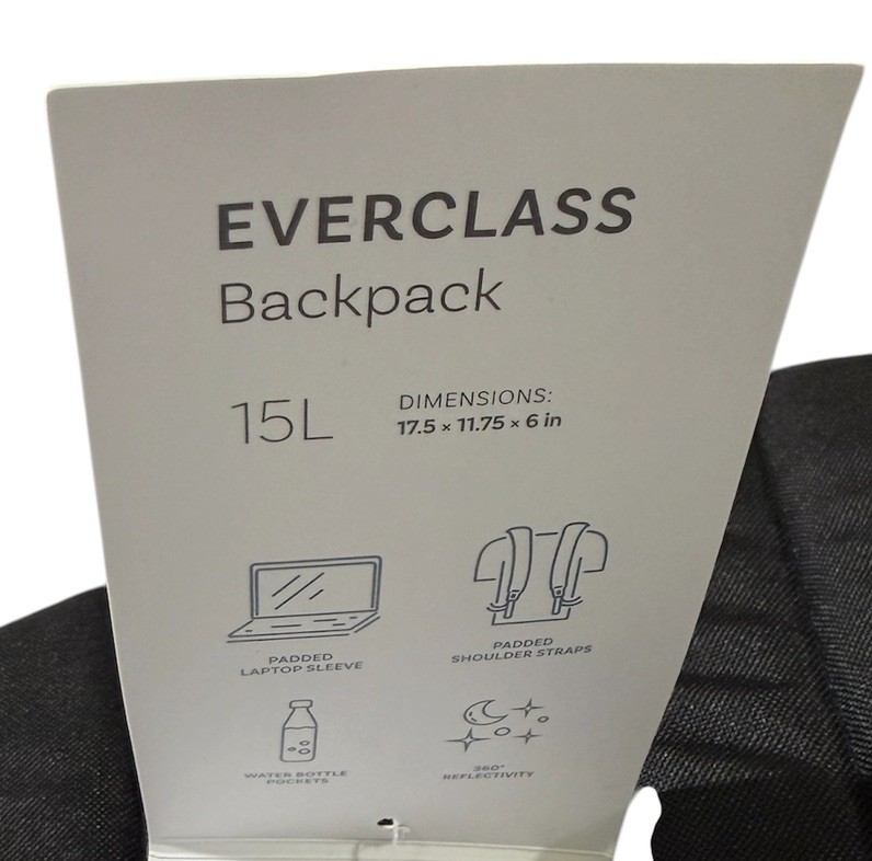 High Sierra Everclass Laptop Backpack 15L Fits 15.6 School Travel Work Bag Black