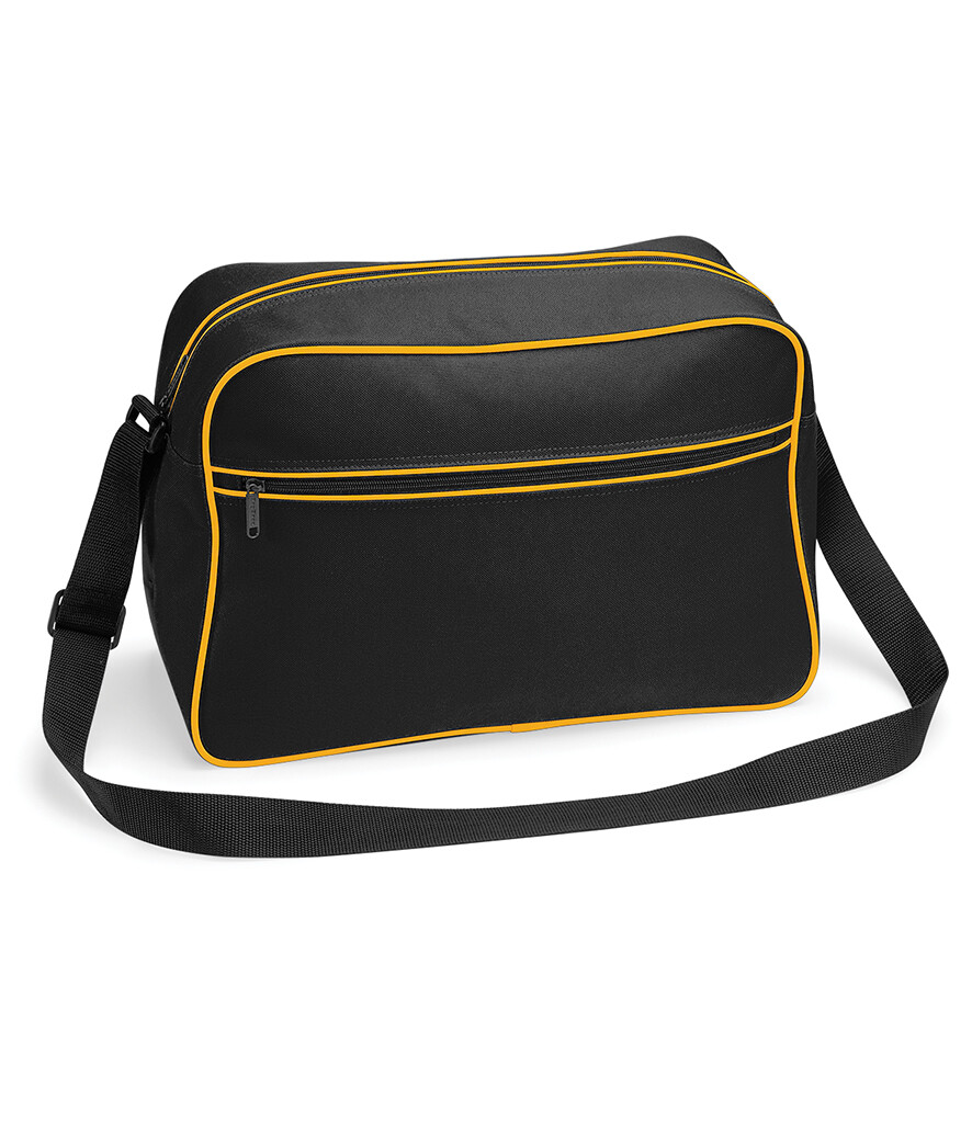 BagBase Retro Shoulder Bag – BLUE RED BURGUNDY BLACK or WHITE