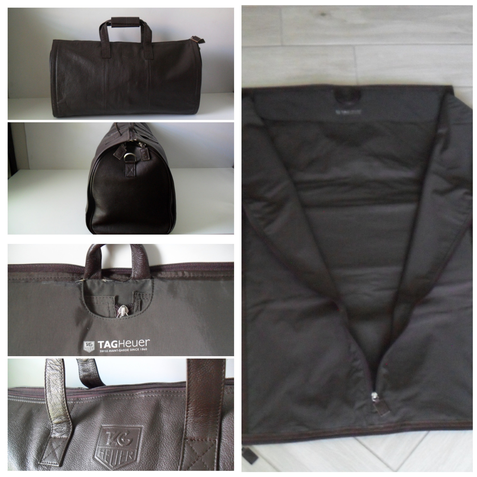 TAG Heuer Garment Bag & Duffle 2 in 1 TAG Heuer Boutique Fine Leather Collection