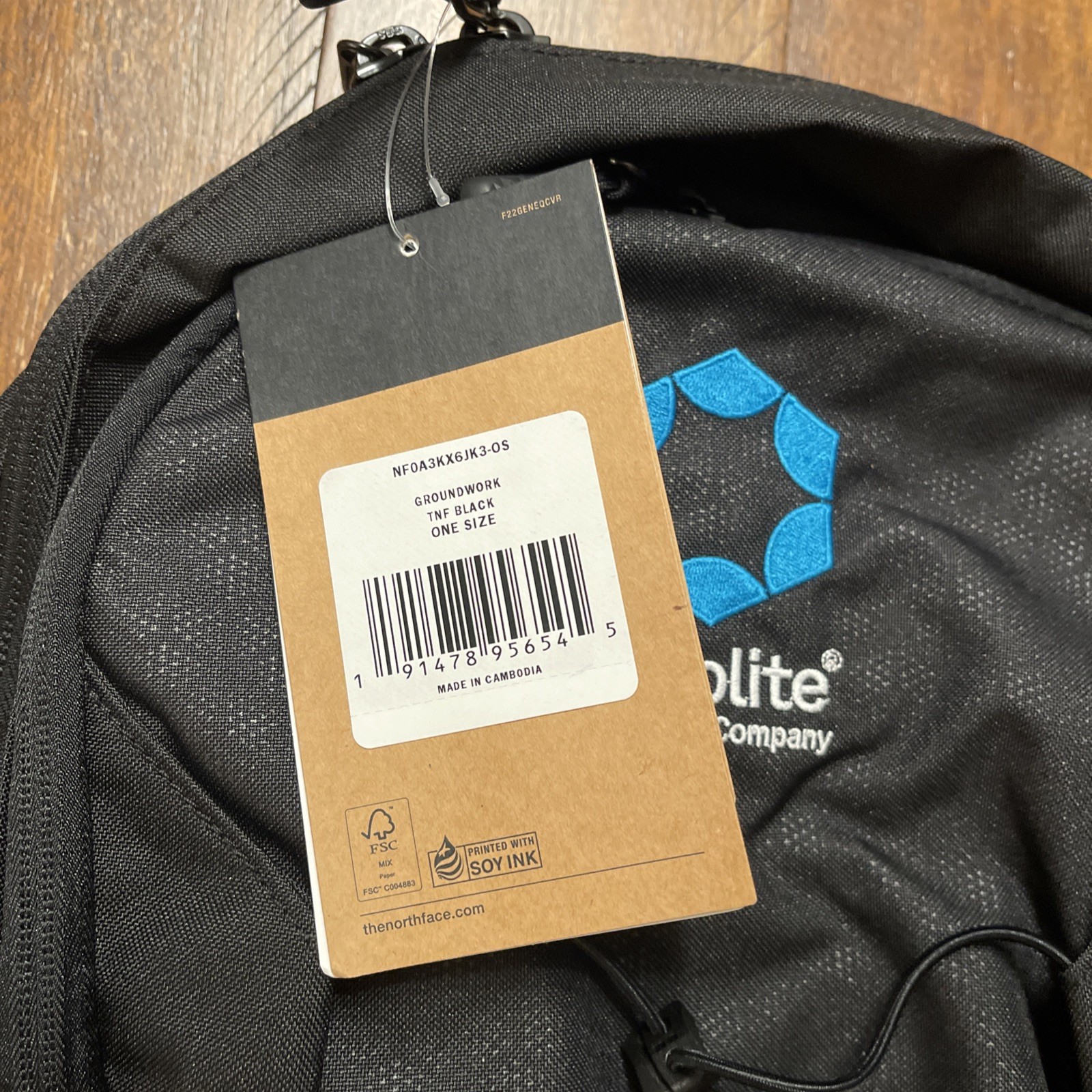 THE NORTH FACE Purolite Groundwork Black Backpack Promo Branded 3 New NWT