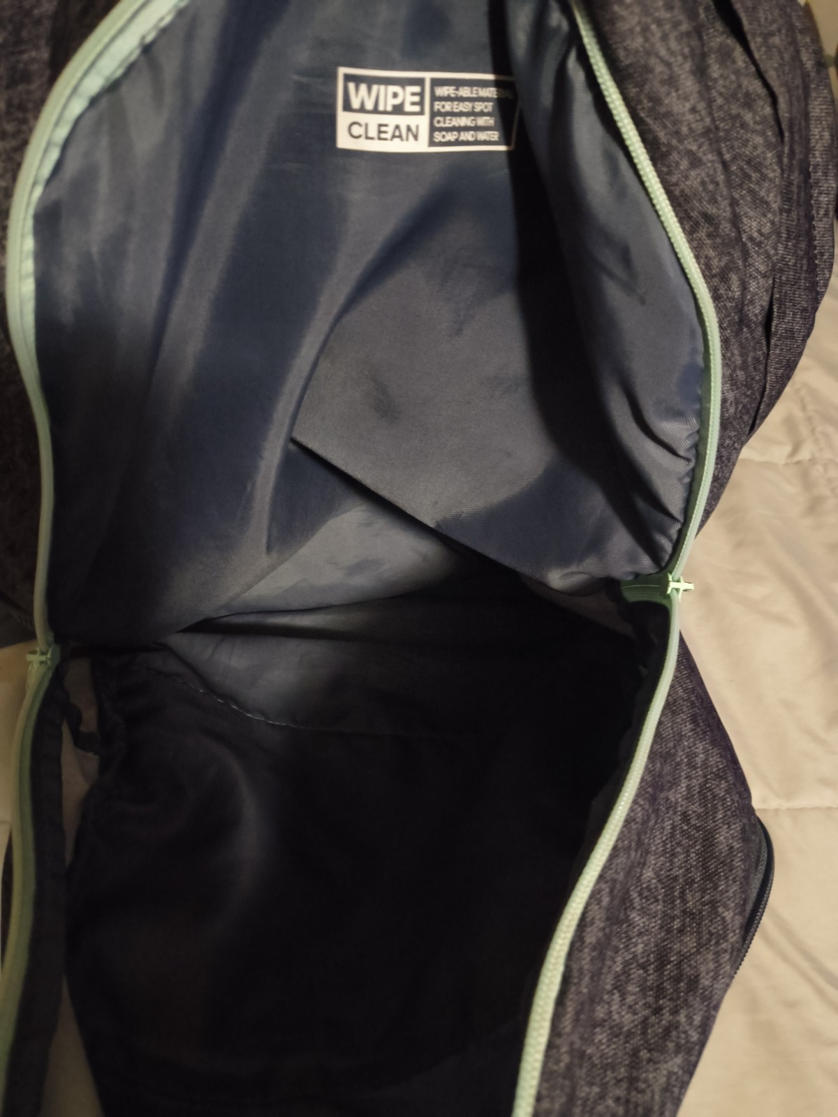 Adidas Gray/Black/Teal Large Backpack w/ 5 Zip Pockets -Free Shipping!🚚-