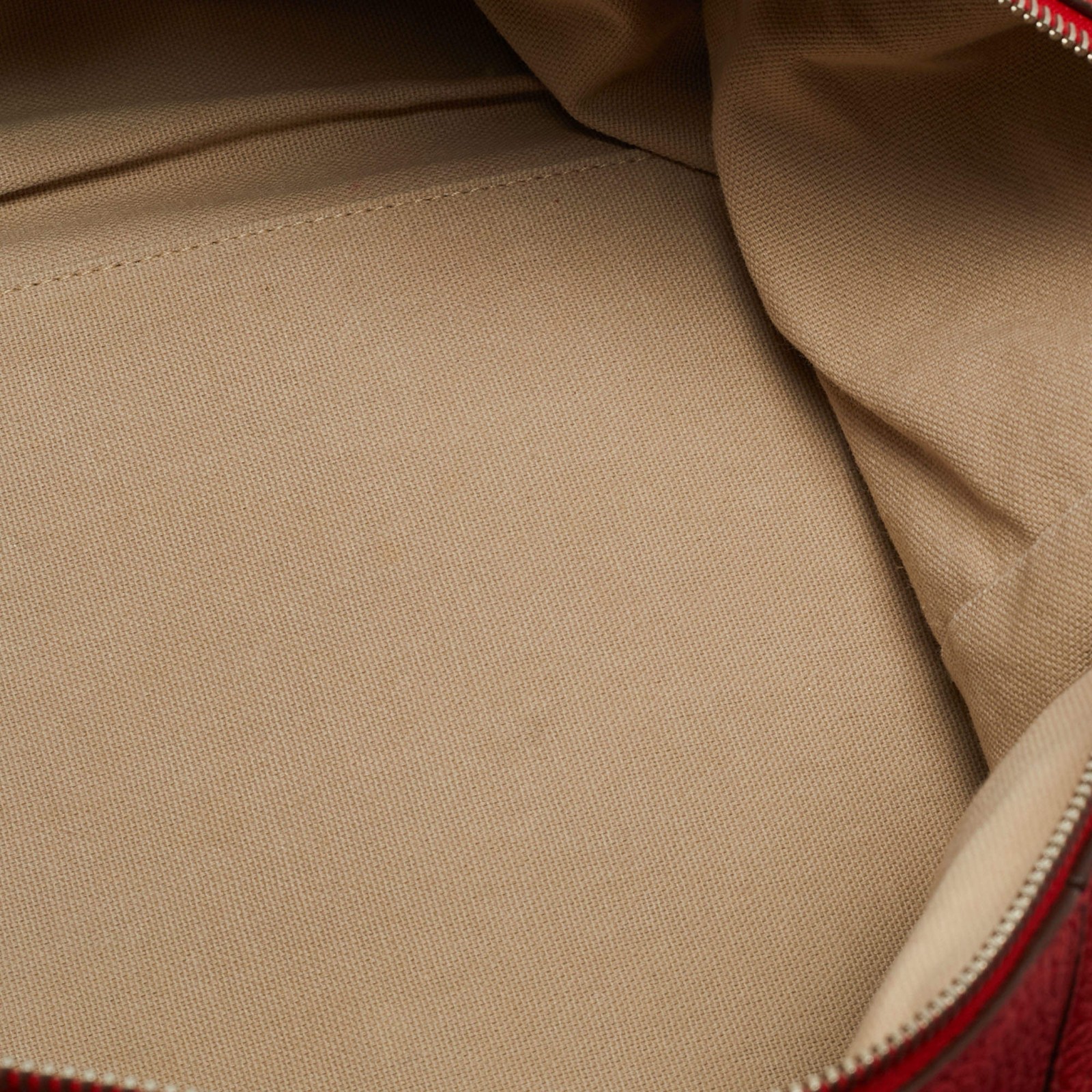 Mulberry Red Leather Duffel Bag