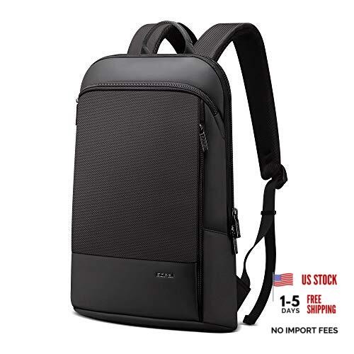 Super Slim Laptop Backpack Men Anti Theft Waterproof 15 inch Black1-15 Inch