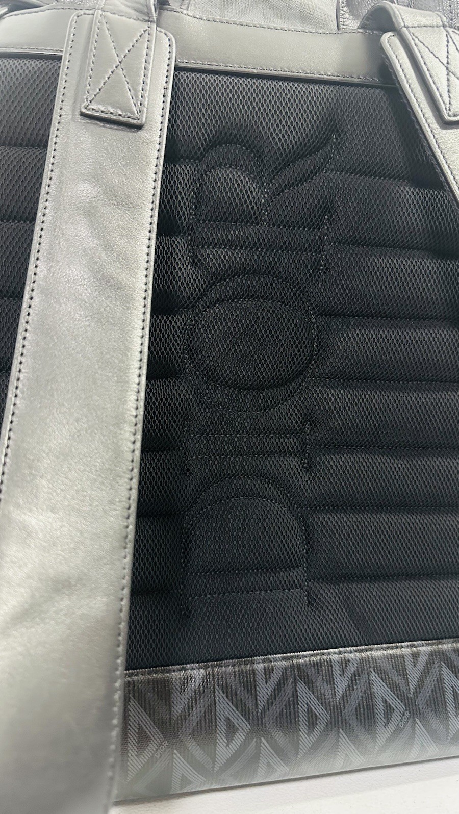 Christian Dior Hit the Road Backpack CD Diamond Coated Canvas