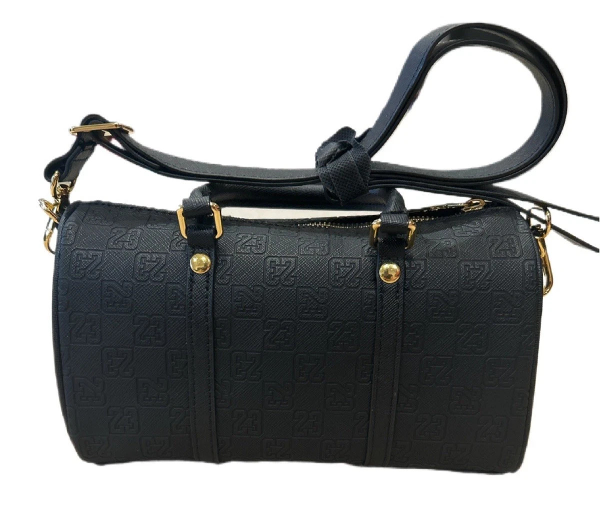 Nike Jordan Monogram Mini Duffle Bag Black Gold (MA9169 K5X) Size 3L