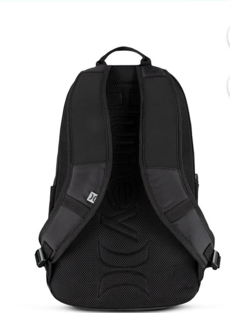 Hurley Rider Black Backpack Durable Adjustable Straps