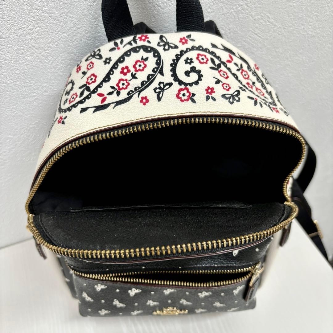 Import duty included for US buyers Coach Mini Backpack Charlie Paisley Red Acce
