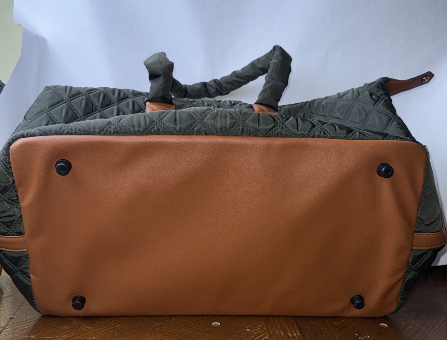Joan & David 18 Inch Diamond Quilted Nylon Travel Duffle NWT