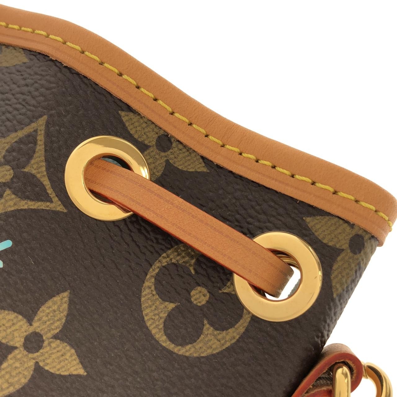 Authentic Louis Vuitton Monogram (Vivienne Holiday) Nano Noe M12221 Shoulder…