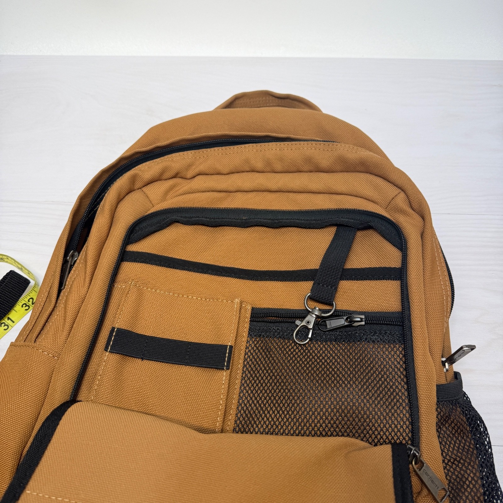 Carhartt Brown Foundry Series Backpack Embroidered Rugged Work Bag