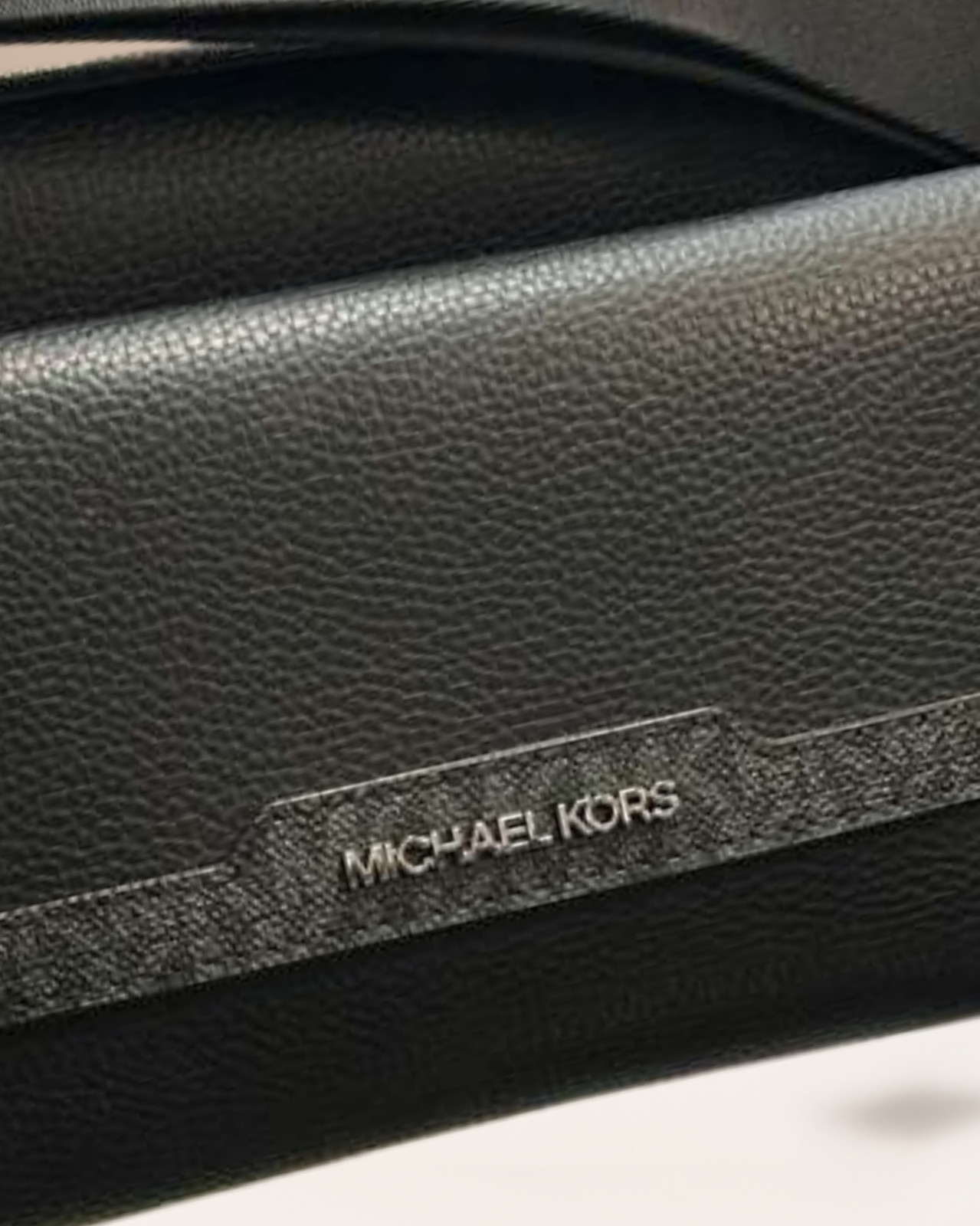 Michael Kors Cooper Men Medium Leather & Logo Flap Camera Crossbody Bag Black