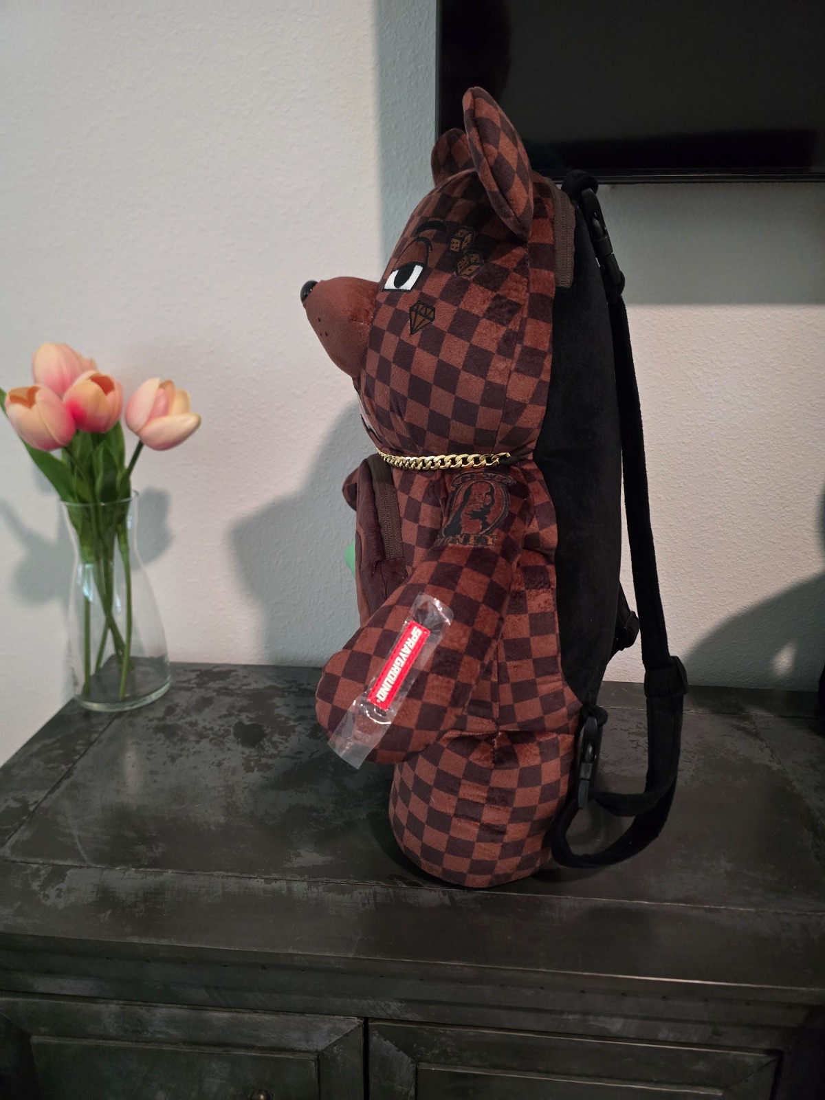 sprayground teddy bear limited edition backpack