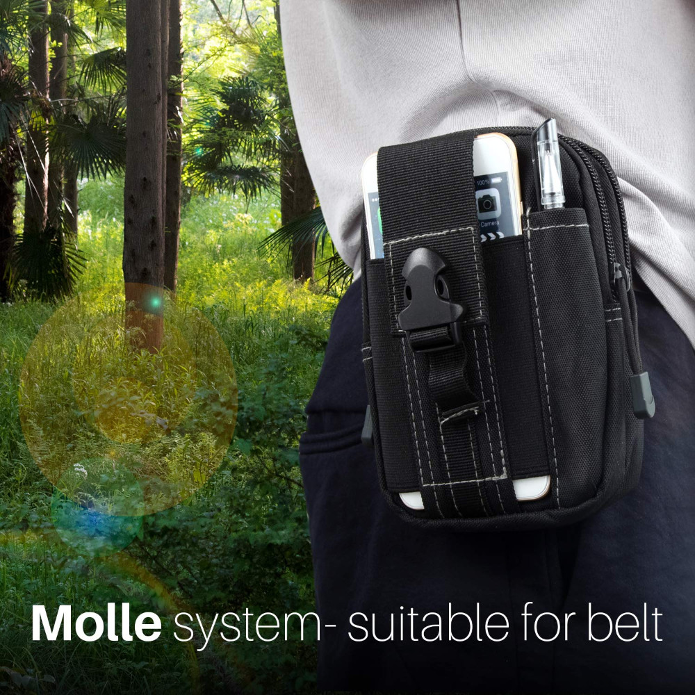 Tactical Molle Pouch EDC Multi-purpose Belt Waist Pack Bag Utility Phone Pocket