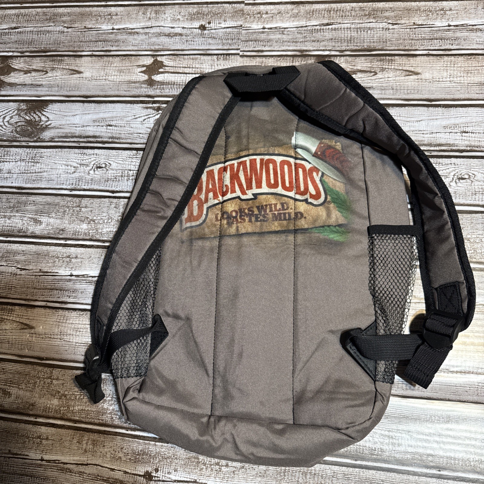 Backwoods Dark Brown Backpack Looks Wild Taste Wild – NEW In Bag