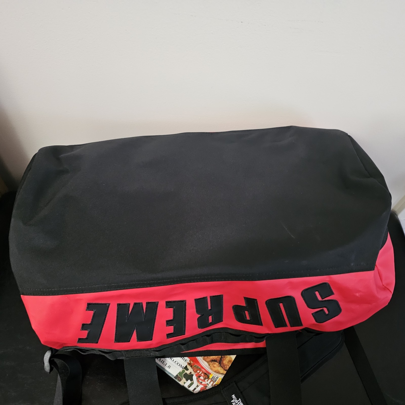 Supreme® The North Face® Arc Logo Base Camp Duffle Bag Red
