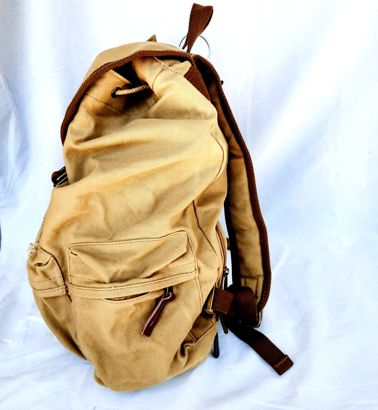 KOOLERTRON Canvas Backpack Camera Bag Guang Tong Brown w/Rain Cover – NWT