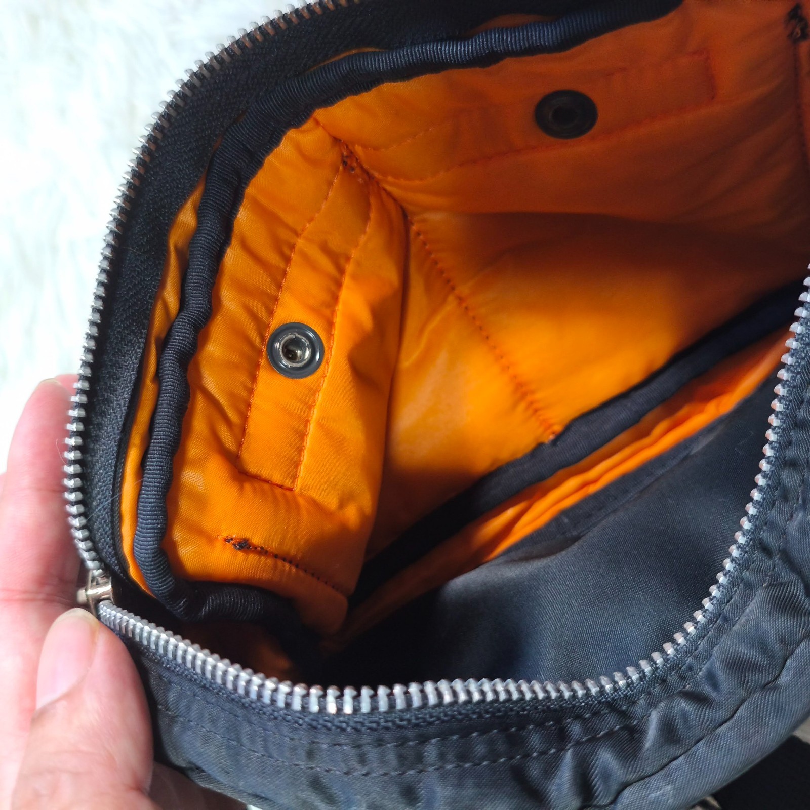 PORTER TANKER Shoulder Bag Nylon Black Simpe Standard Unisex Adults Used Japan
