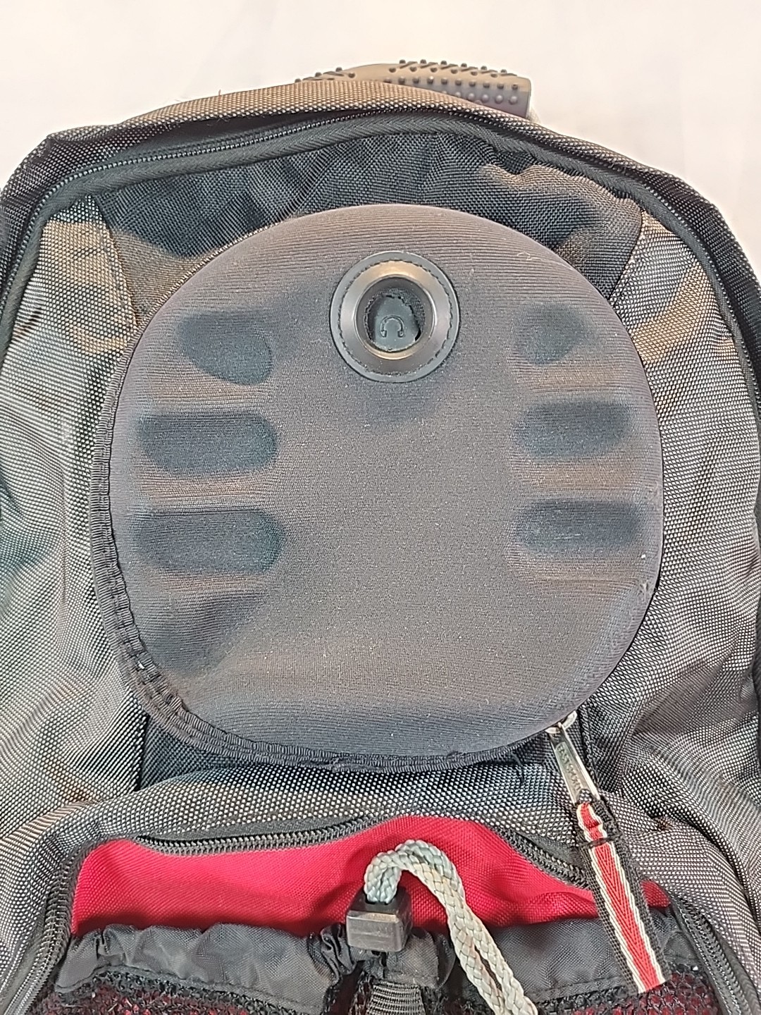 Vintage 90’s Eastsport Backpack Book Bag Red Black Many Pockets Cup Holders