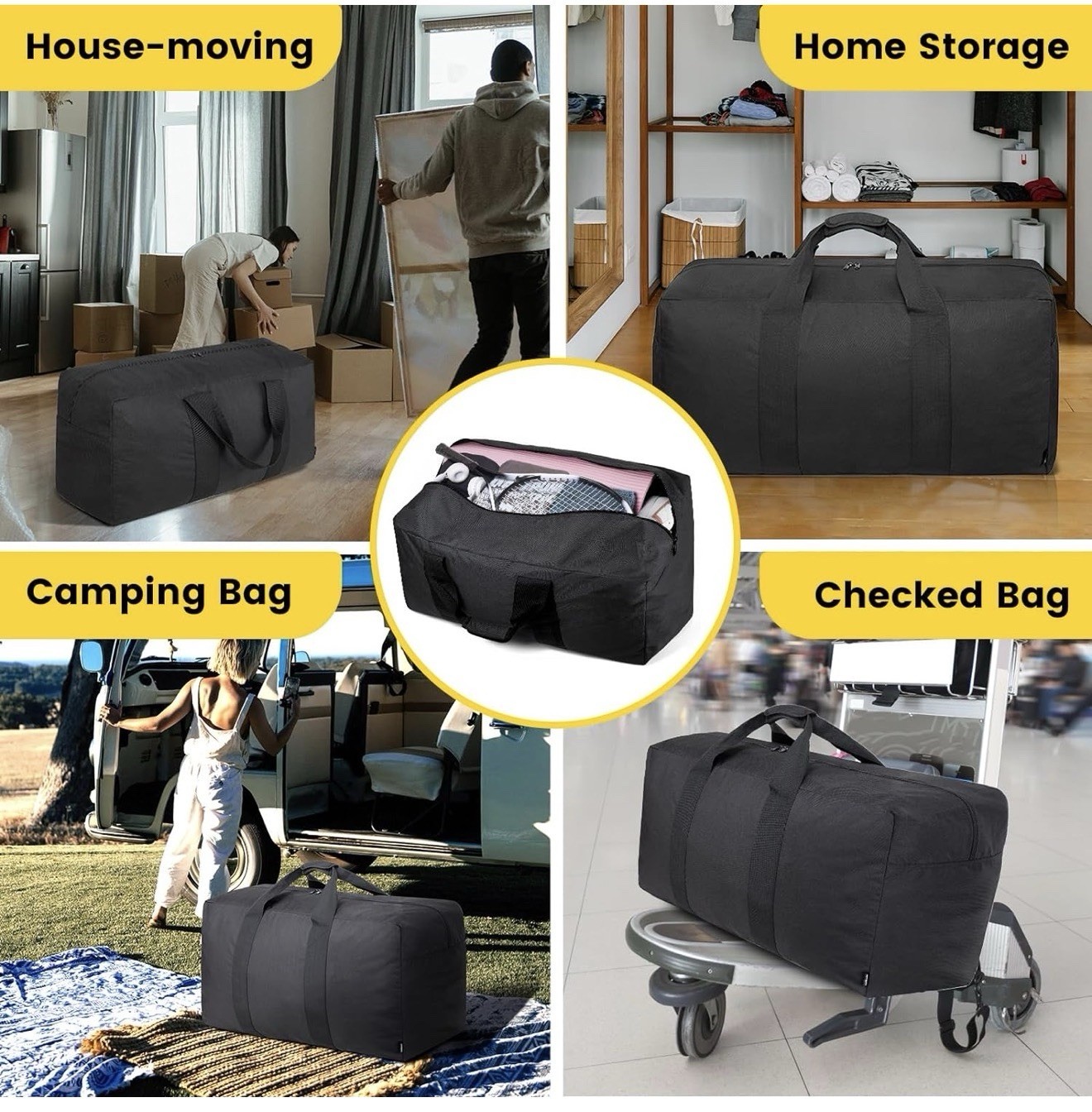 Vorspack Extra Large Duffle Bag for Travel – 100L Duffel Bag